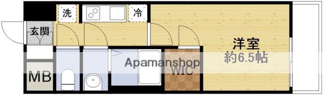 ファーストフィオーレ塚本リベルテ(1K/5階)の間取り写真