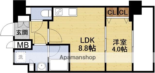 スプランディッド7(1LDK/6階)の間取り写真
