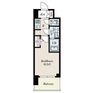S-RESIDENCE城東SEVER(1K/6階)の間取り写真