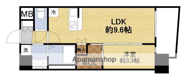 セレニテ江坂ミラク(1LDK/5階)の間取り写真