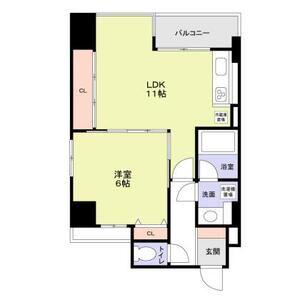 K-CRAFTUMEDA161(1LDK/2階)の間取り写真