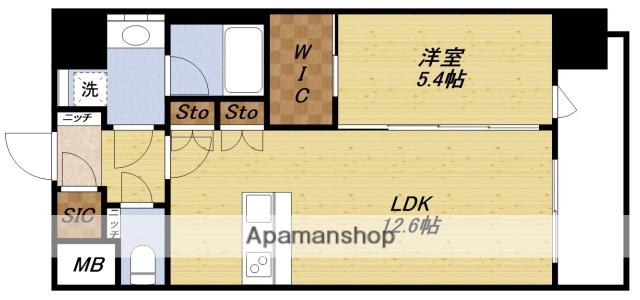 スプランディッド新大阪Ⅶ(1LDK/11階)の間取り写真