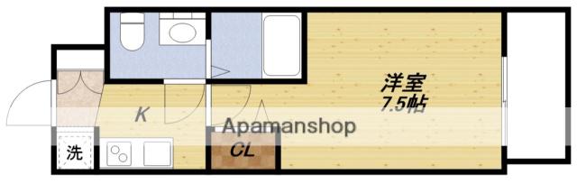 アドバンス江坂東デパール(1K/6階)の間取り写真