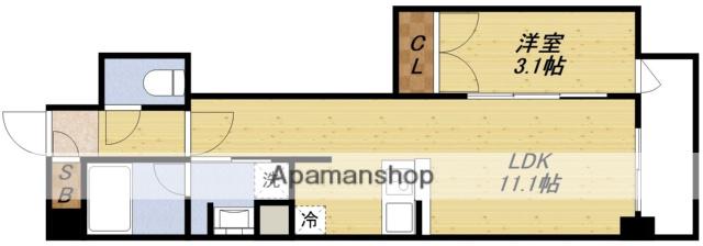 リビオメゾン新大阪(1LDK/11階)の間取り写真
