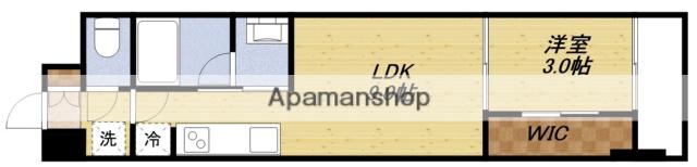 リビオメゾン新大阪(1LDK/9階)の間取り写真