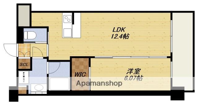 プレジオ三国ASIAN(1LDK/4階)の間取り写真