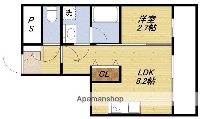 エル・セレーノ新大阪北(1LDK/12階)の間取り写真