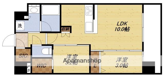コンフォリア新大阪宮原Q(2LDK/10階)の間取り写真
