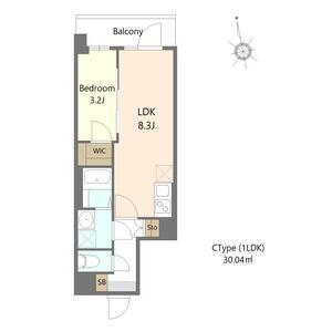 ALIVIS緑橋(1LDK/1階)の間取り写真