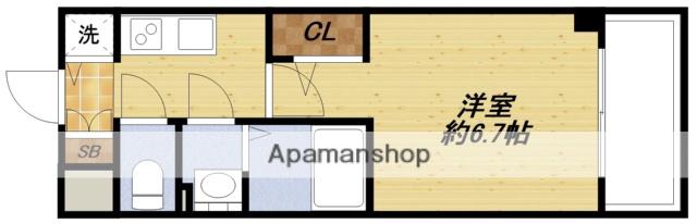 エスリード ザ・グラン大阪ノース(1K/4階)の間取り写真