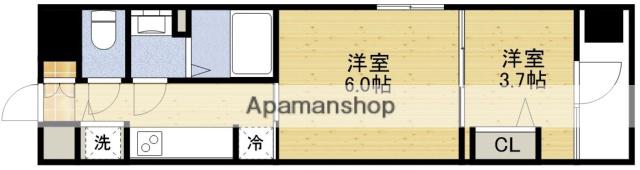 LUORE十新大阪サウス(2K/2階)の間取り写真