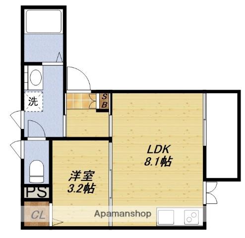 GLAN CASALIA(1LDK/3階)の間取り写真