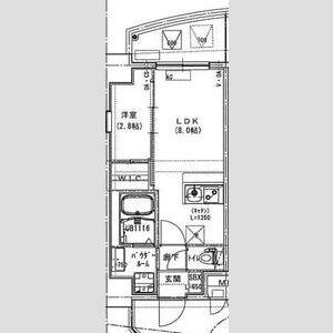 ALIVIS放出(1LDK/9階)の間取り写真