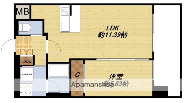 プレジオ塚本ASIAN(1LDK/9階)の間取り写真