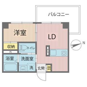 SHARIO GARDEN 新梅田(1DK/6階)の間取り写真