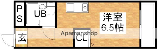 パル下新庄(ワンルーム/1階)の間取り写真