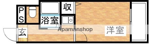 エミネンスヨシムラ(1K/4階)の間取り写真