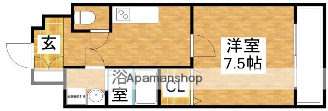 ASTIA-5(1K/4階)の間取り写真