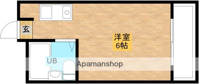 グルパ十三(ワンルーム/5階)の間取り写真