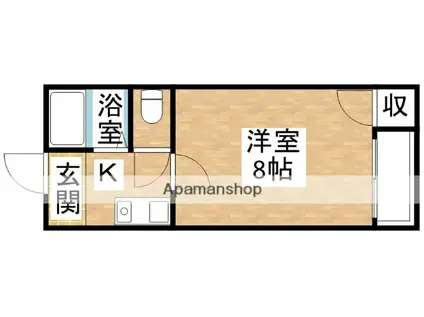 コートヴィエール新大阪(1K/2階)の間取り写真