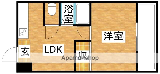 西淡路土井マンション(1LDK/3階)の間取り写真