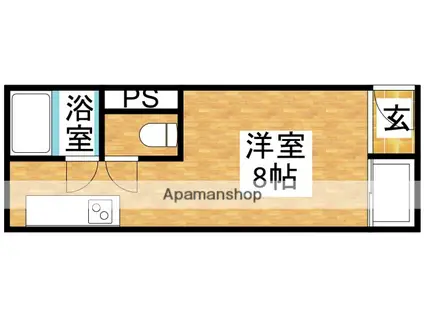 アロハ新大阪(ワンルーム/5階)の間取り写真