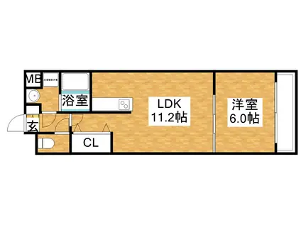 第5アローズ新大阪(1LDK/6階)の間取り写真