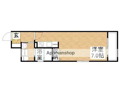 レジュールアッシュ江坂(1K/7階)の間取り写真