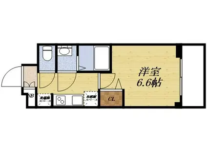 プレサンス新大阪イオリア(1K/9階)の間取り写真