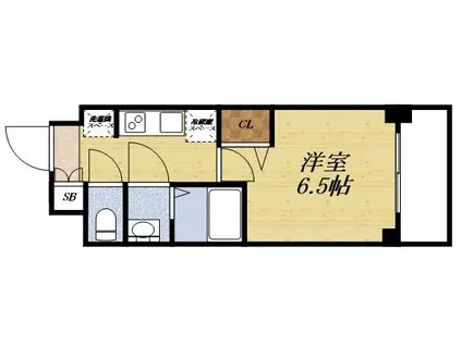 プレサンス新大阪イオリア(1K/3階)の間取り写真