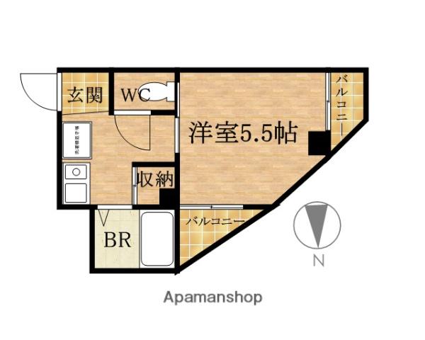 コアロード2000(1K/6階)の間取り写真