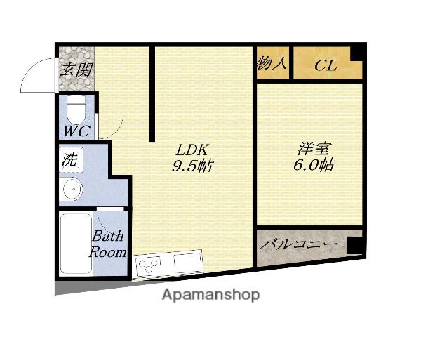 エクセルハイツⅡ(2DK/4階)の間取り写真