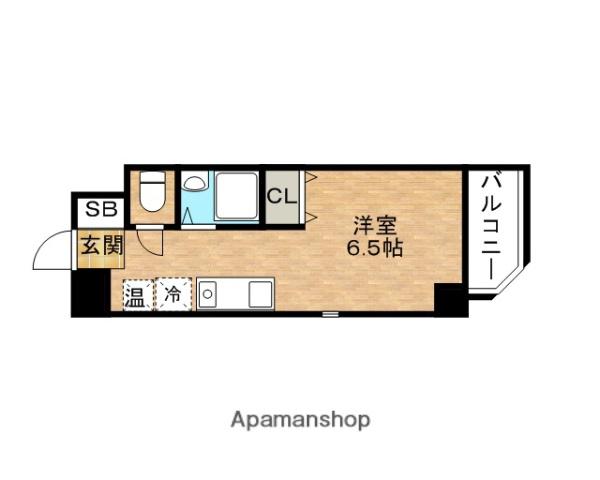 WILLDO九条(ワンルーム/6階)の間取り写真