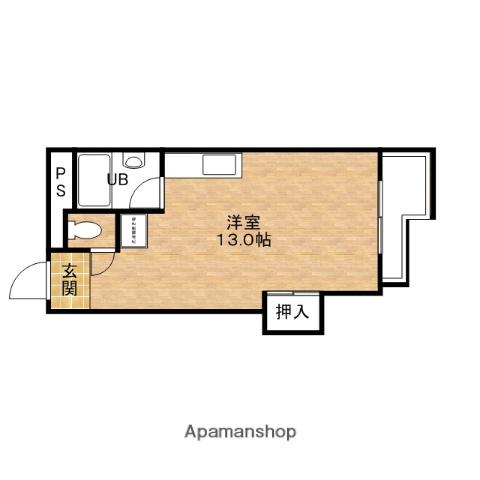 ヴァンコート三軒家東(ワンルーム/5階)の間取り写真