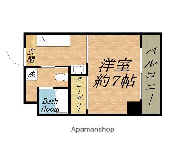 エスライズ大阪ベイサイドアリーナ(1K/6階)の間取り写真
