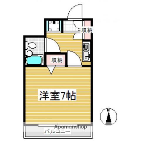 ライオンズマンション大正(1K/8階)の間取り写真