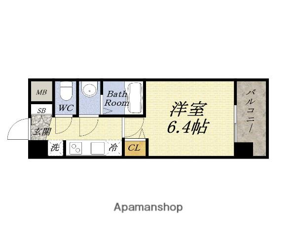 アドバンス大阪グロウズ(1K/5階)の間取り写真