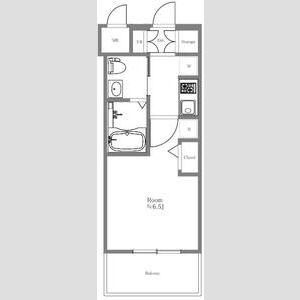 エステムコート難波ウエスト-SIDEⅣザ・フォース(1K/3階)の間取り写真