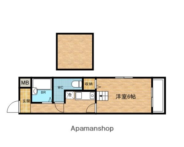 小蔵ハイム(1K/2階)の間取り写真