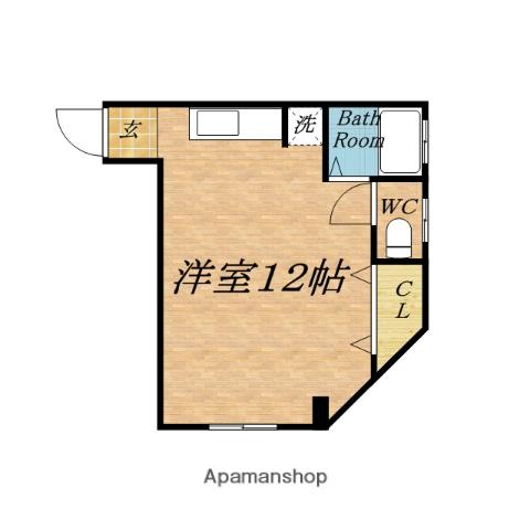 メゾン・フクイ(ワンルーム/3階)の間取り写真