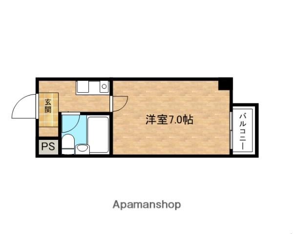 エイチ・ツー・オー市岡(1K/10階)の間取り写真