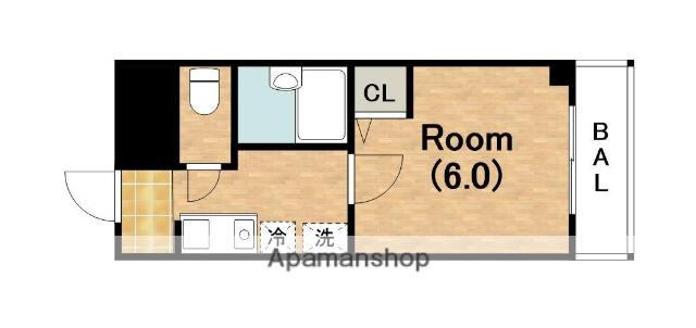 マ・メゾン舟尾(1K/2階)の間取り写真