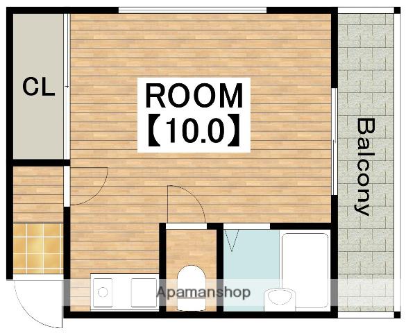 エス・コート(ワンルーム/2階)の間取り写真