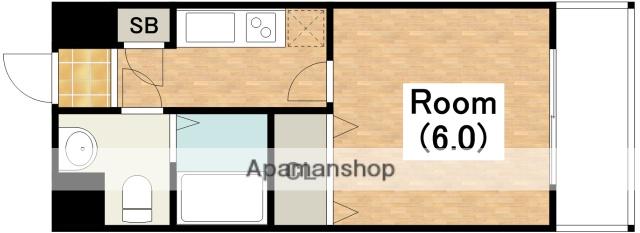 レコンフォルト(1K/8階)の間取り写真