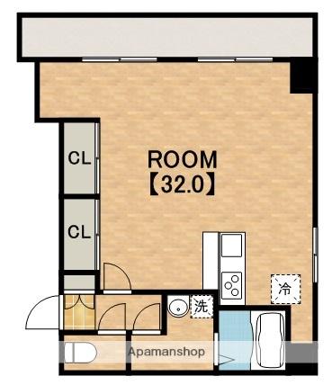 シティアーク天王寺(ワンルーム/8階)の間取り写真