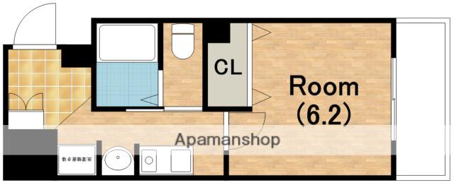 SWISS天王寺Ⅱ(1K/10階)の間取り写真