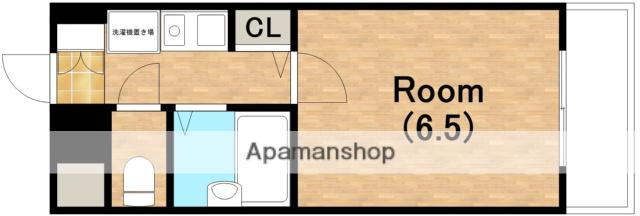 グランヴィ天王寺(1K/4階)の間取り写真