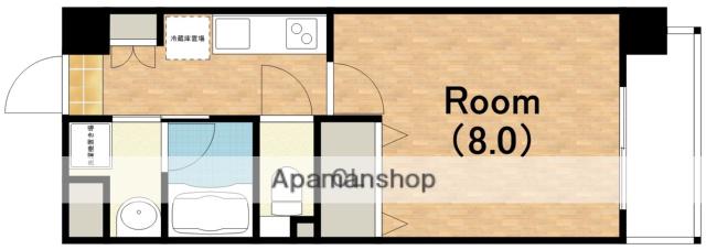 グランジュテ住吉(1K/5階)の間取り写真