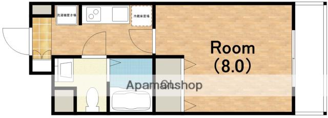 レグルス阿倍野(1K/7階)の間取り写真