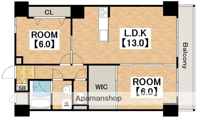 パークモダン住之江公園(2LDK/10階)の間取り写真